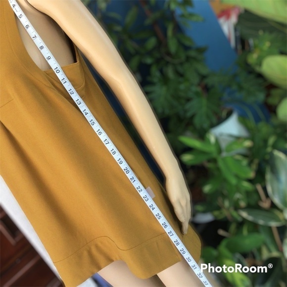 Free People Vintage Goldie Tunic Halter Mustar  Yellow mini Dress - Picture 4 of 8